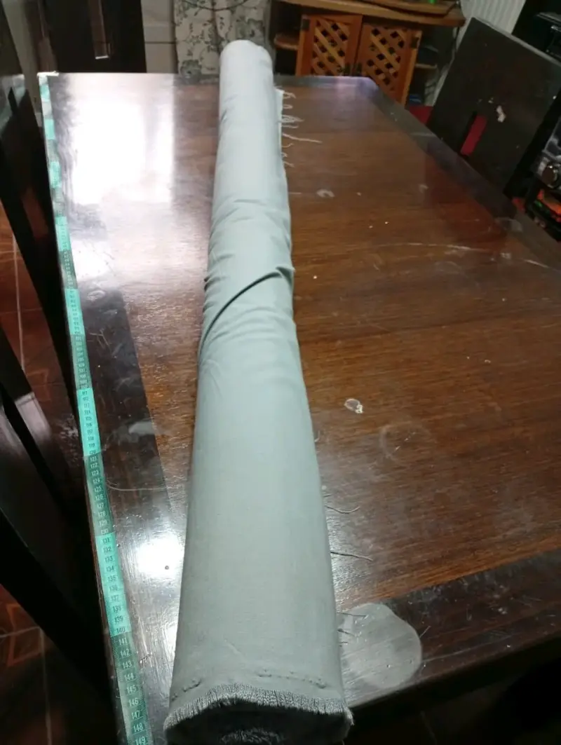 Rollo Tela de algodón gris doble ancho - 3