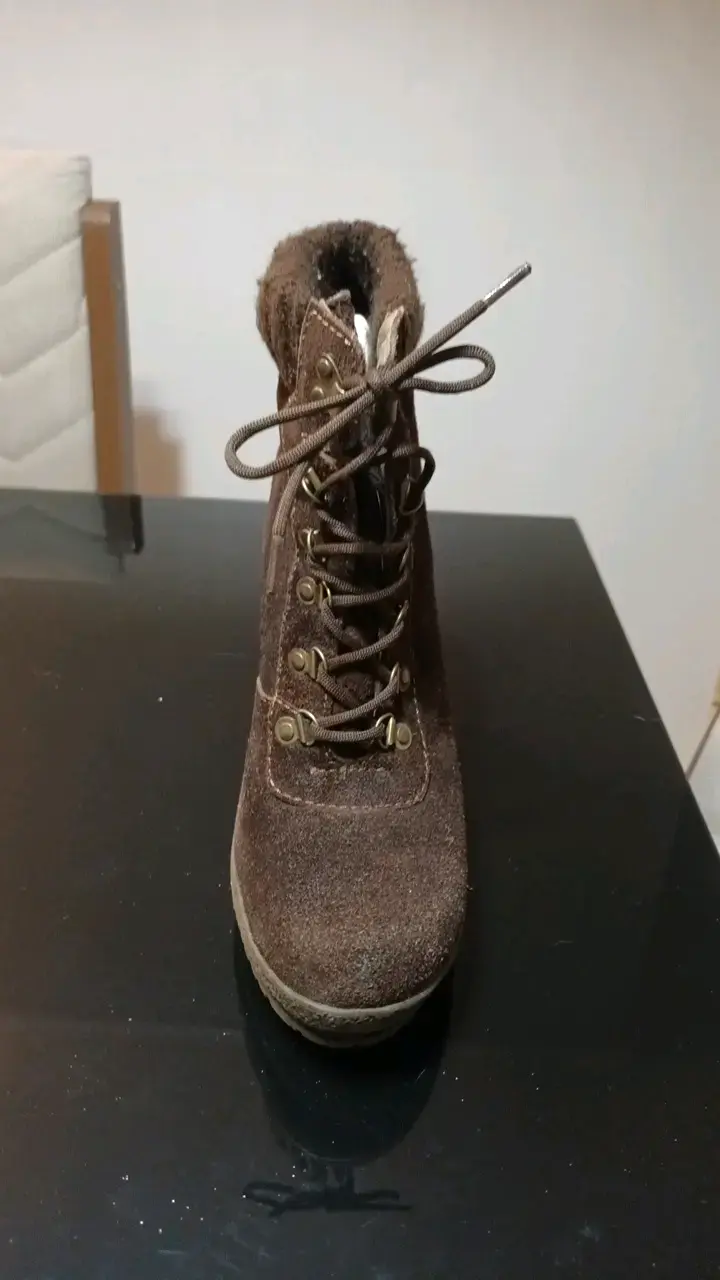 Botines de tacón alto marrones para mujer - 1