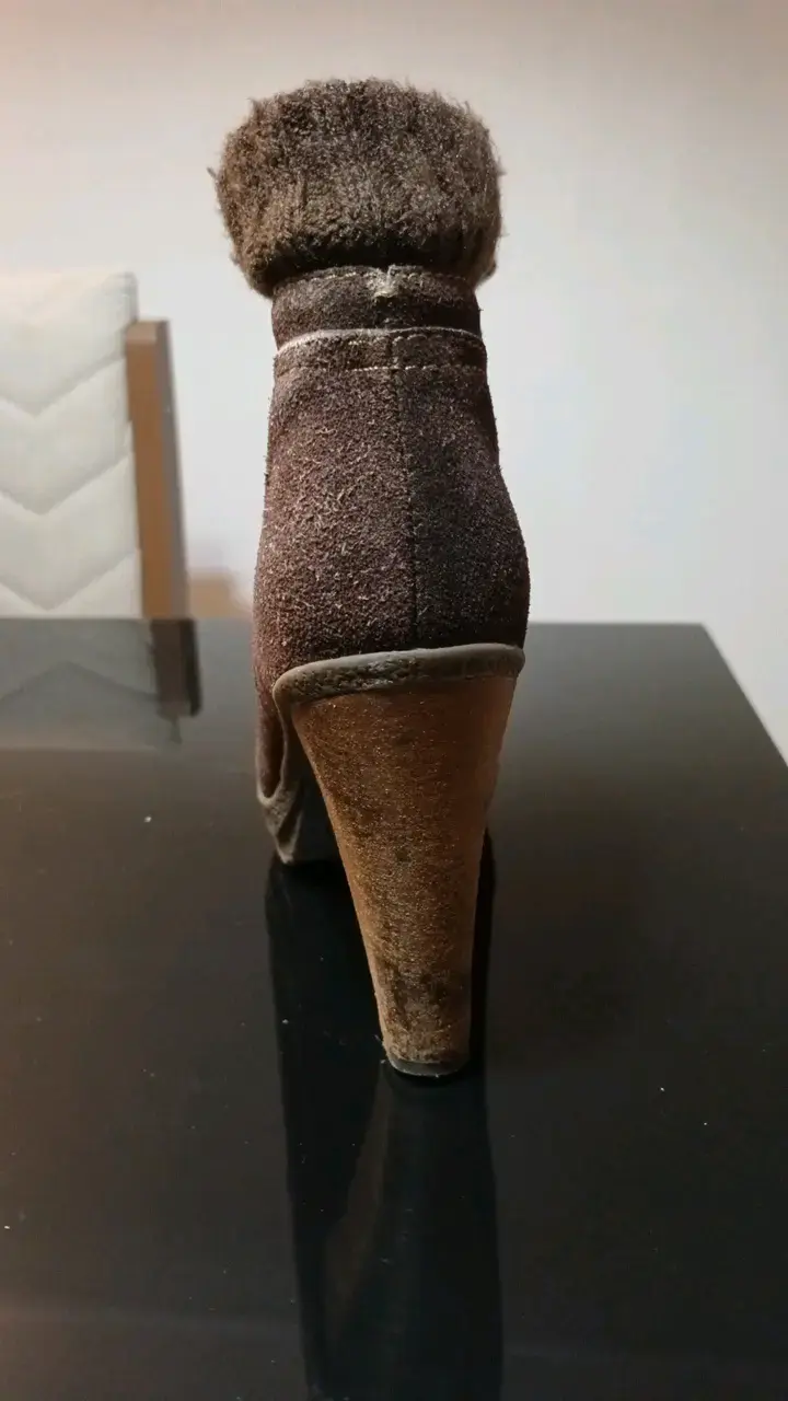 Botines de tacón alto marrones para mujer - 3