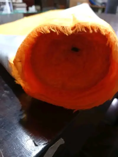 Rollo Tela reflectante térmica naranja y plateada, - miniatura 2