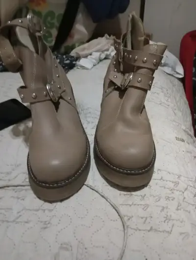 Botines de cuero con detalles de leopardo - miniatura 6