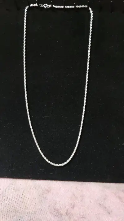 Cadena de plata estilo trenzado - miniatura 5