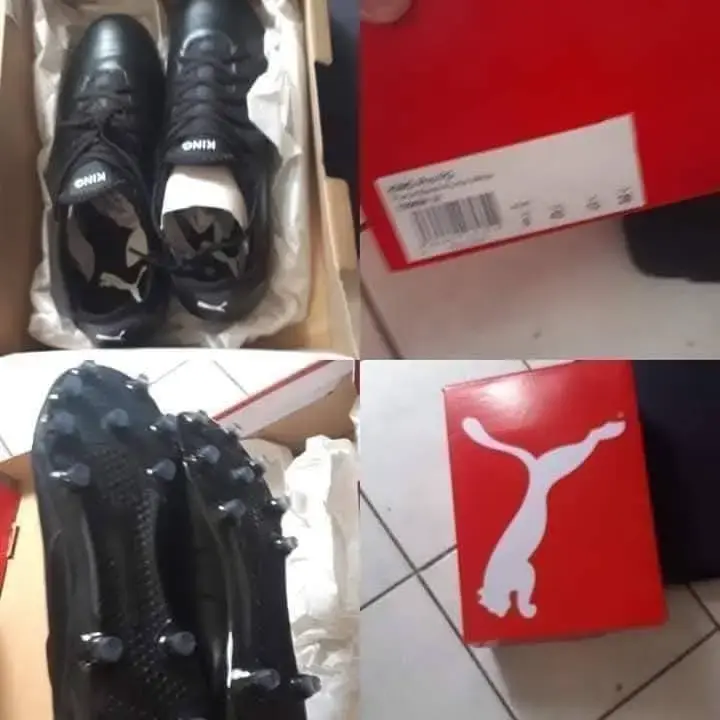 Botines de fútbol Puma King negros