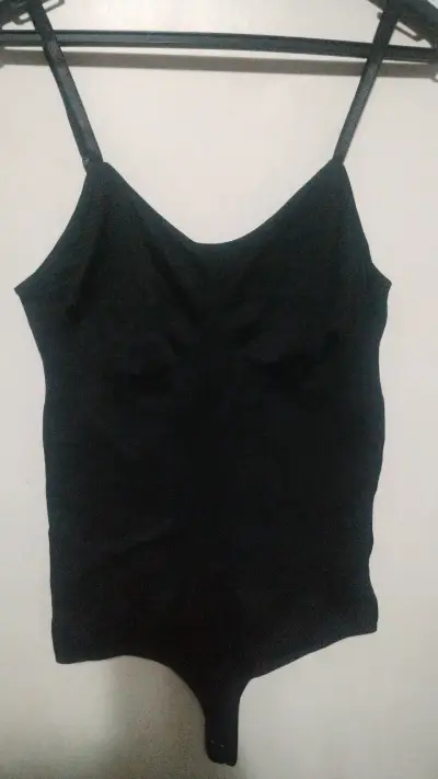 Body negro faja de tirantes para mujer - miniatura 1