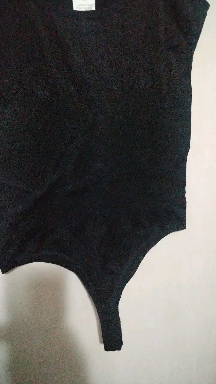 Body negro faja de tirantes para mujer - 5
