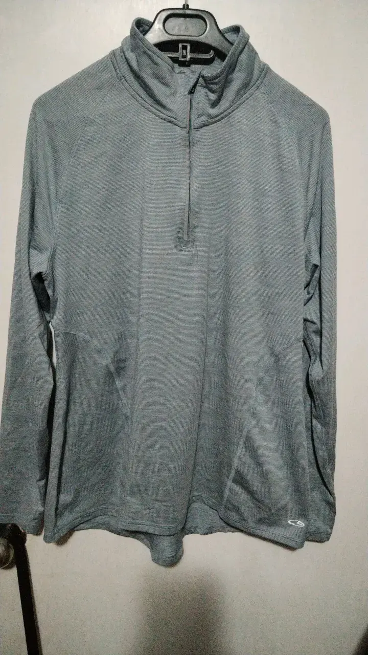 Polerón deportivo gris con cierre para mujer - 1