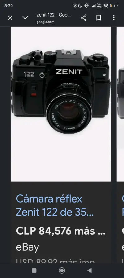 Cámara analógica Zenit 122 con lente Helios - miniatura 6