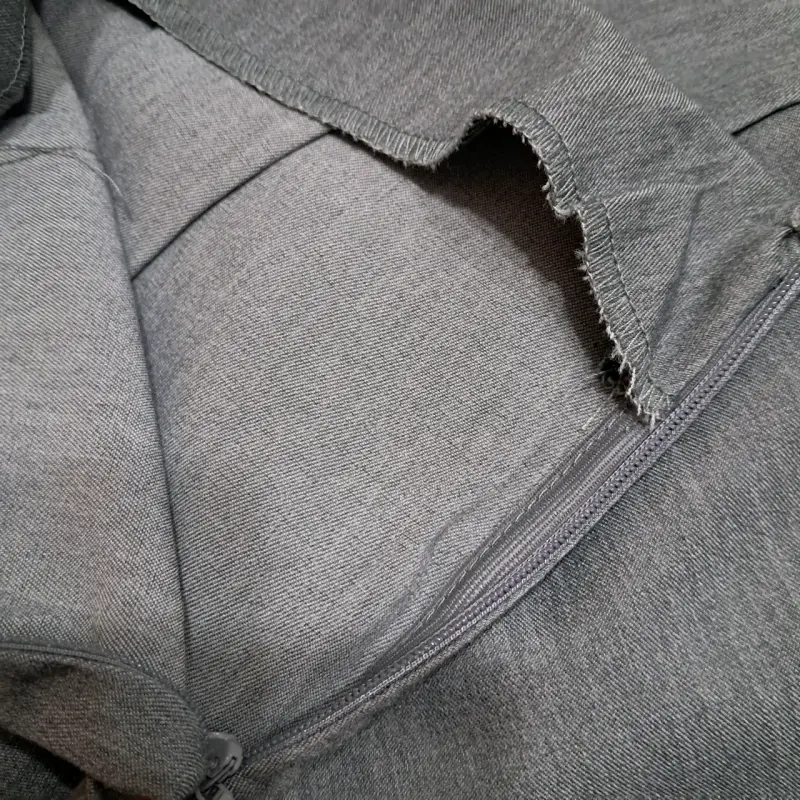 Pantalón tela gris nuevo shein - 4