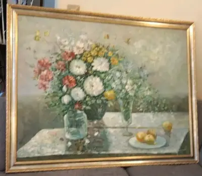 Cuadro de naturaleza muerta con frutas y flores - miniatura 5