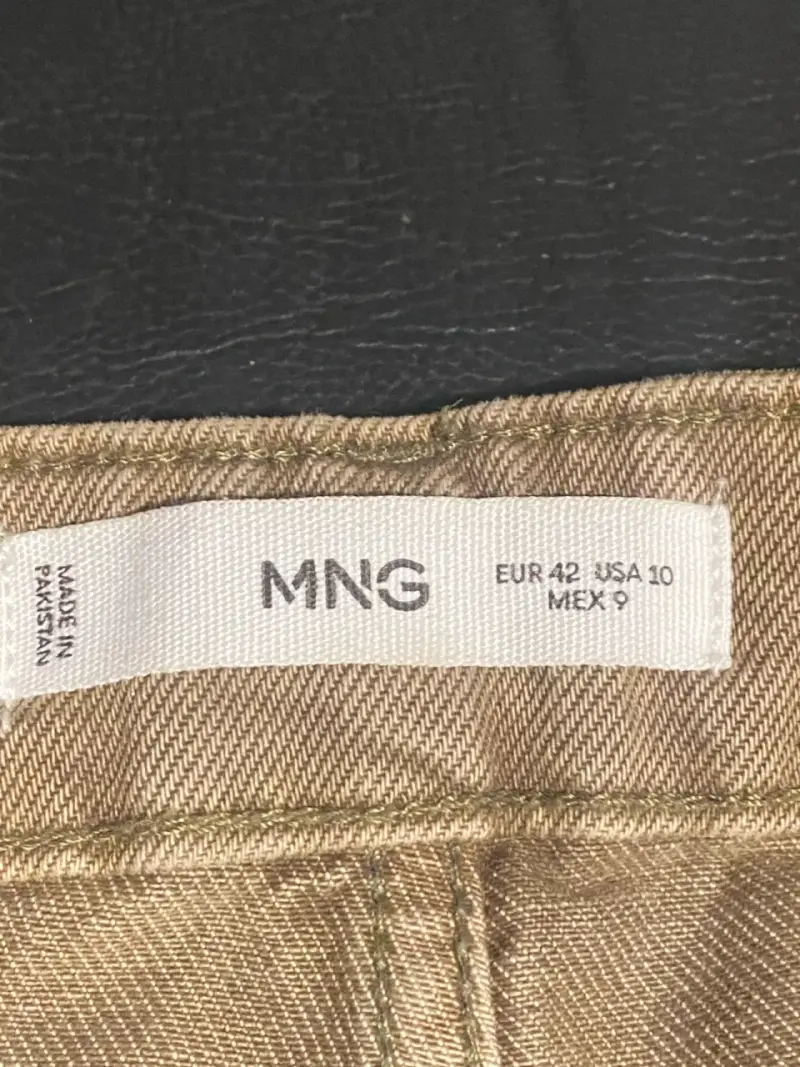 Pantalones beige MNG talla 42 - 1