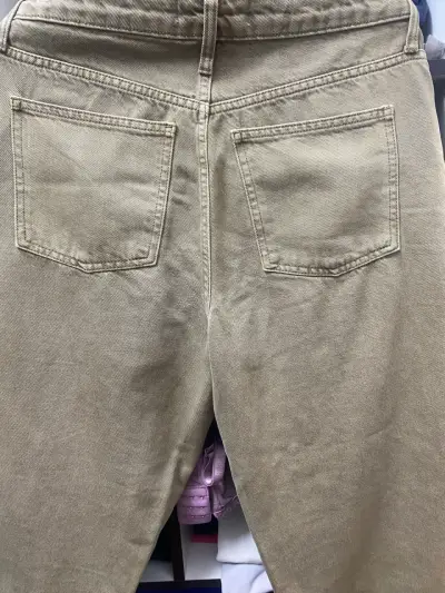 Pantalones beige MNG talla 42 - miniatura 3