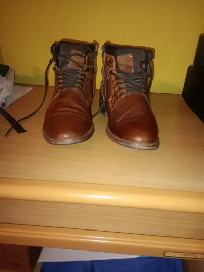 Botines de cuero marrón con cierre lateral - miniatura 2