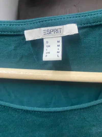 Polera manga larga verde Esprit talla M - miniatura 1