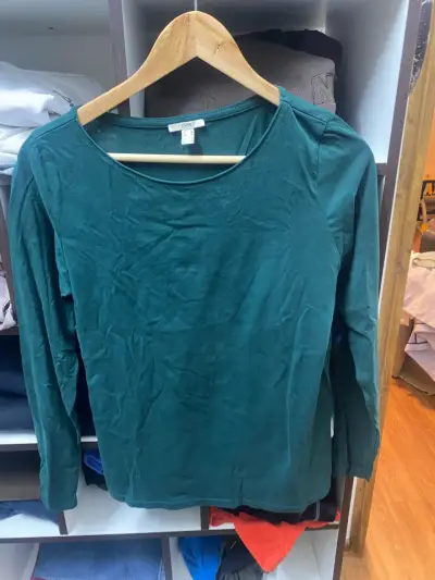 Polera manga larga verde Esprit talla M - miniatura 2