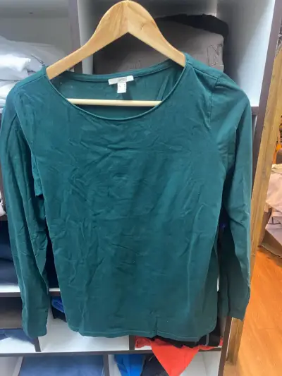 Polera manga larga verde Esprit talla M - miniatura 3