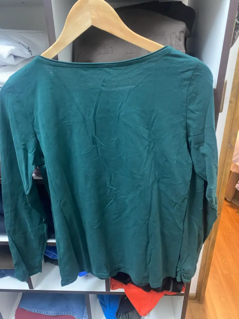 Polera manga larga verde Esprit talla M - 5