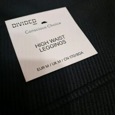 Leggings negros de cintura alta H&M Divided - miniatura 3