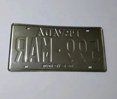 Placa de matrícula Nevada vintage - miniatura 2