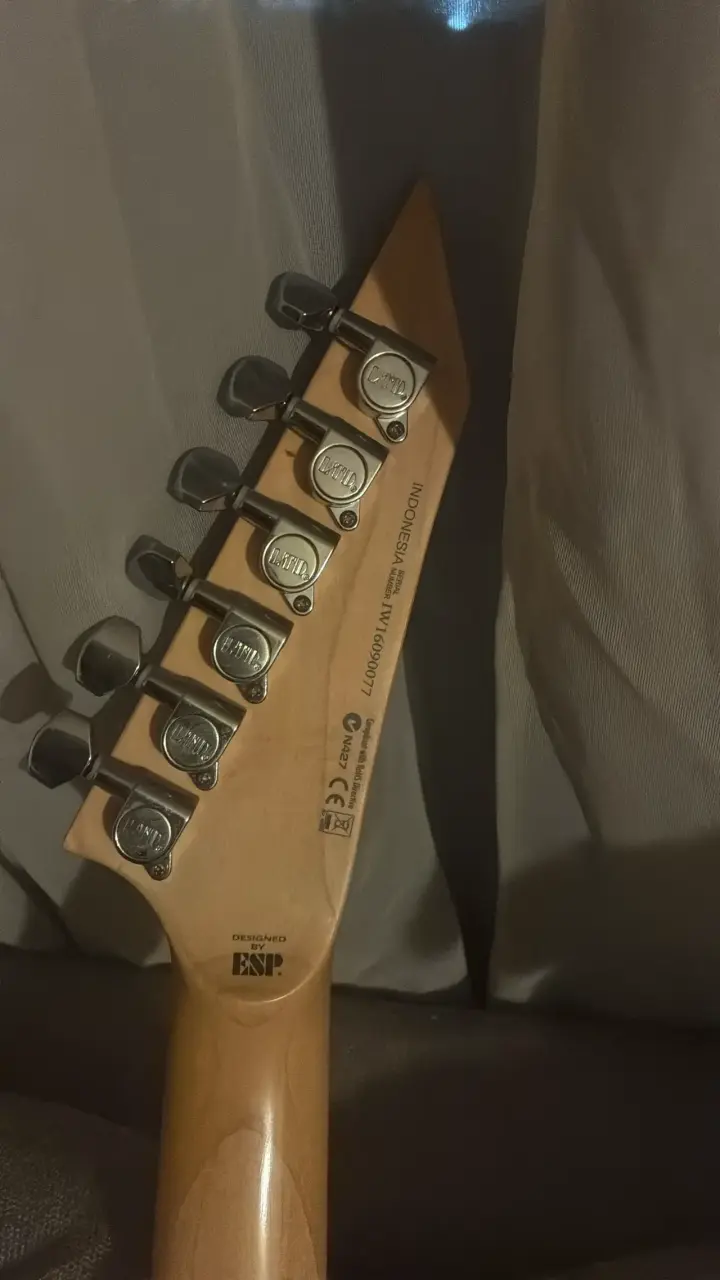 Guitarra eléctrica LTD negra con accesorios - 4