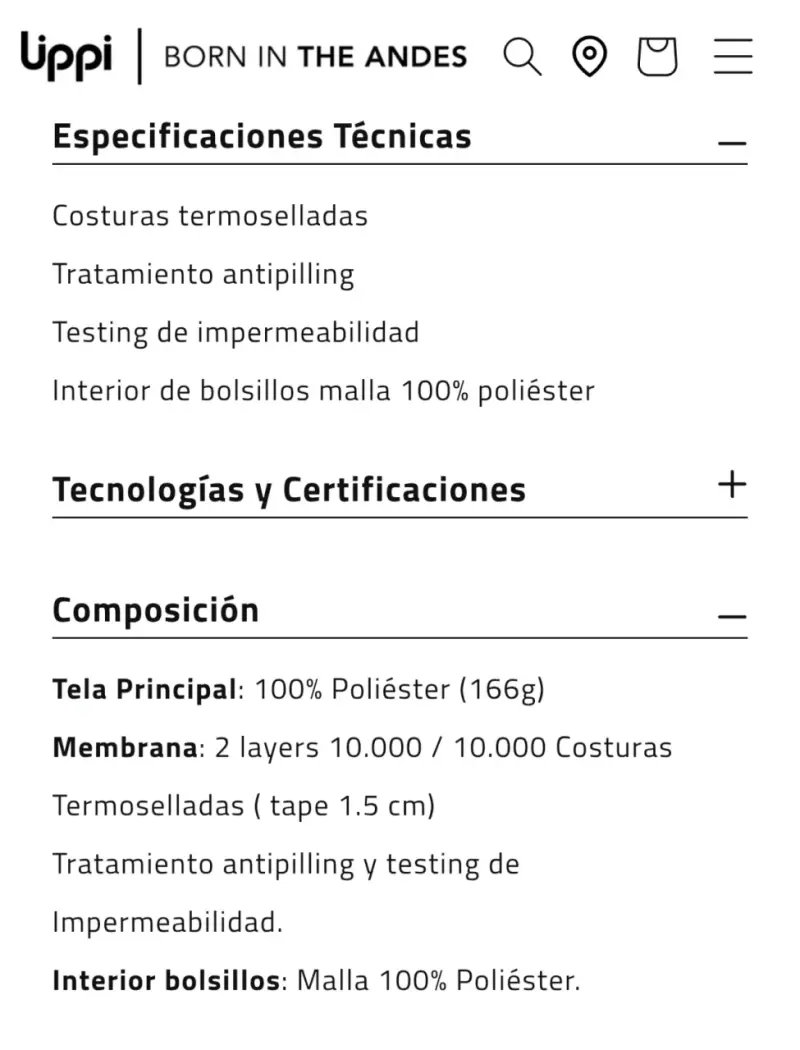 Lippi Granite, Impermeable L hombre. - 6