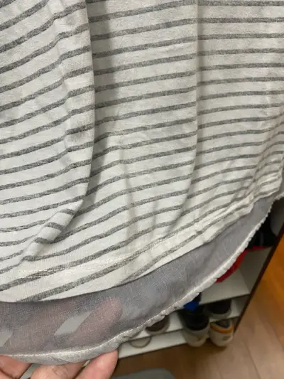 Polera de rayas gris Esprit talla M - miniatura 3