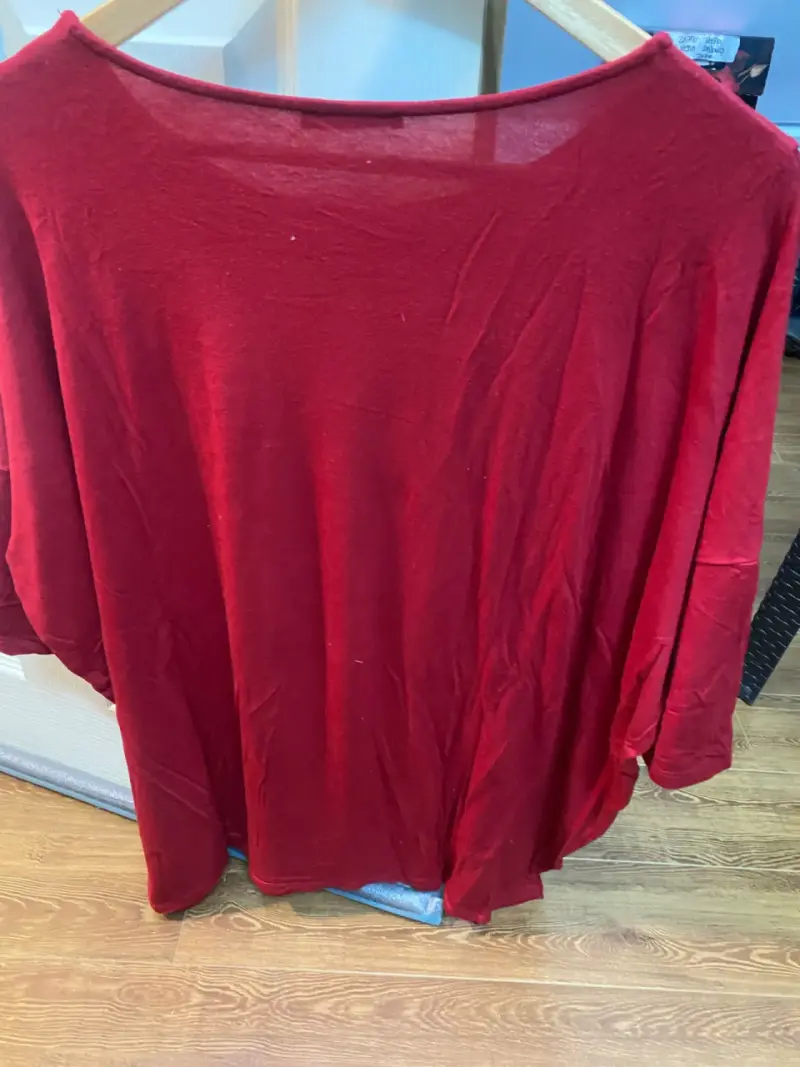 Polera roja de mujer Zara talla L - 4