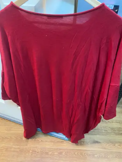 Polera roja de mujer Zara talla L - miniatura 5