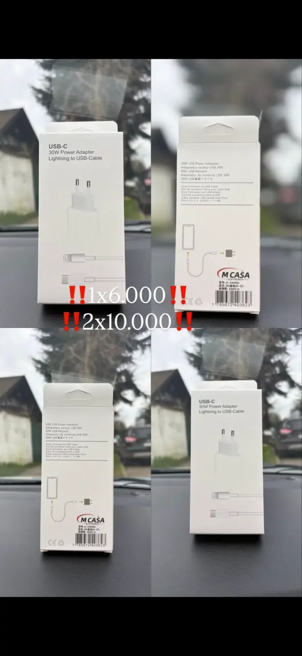 Cargador IPhone Lightning 30w
