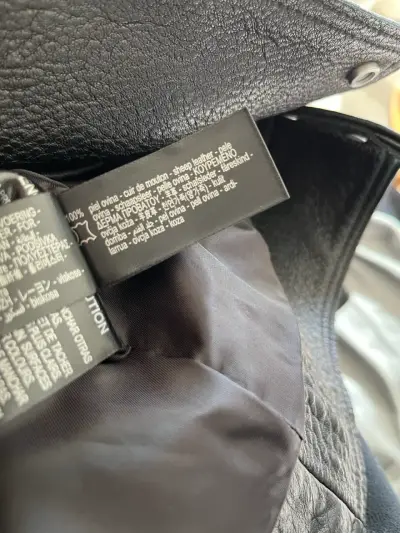 Chaqueta de cuero negra Zara mujer - miniatura 5