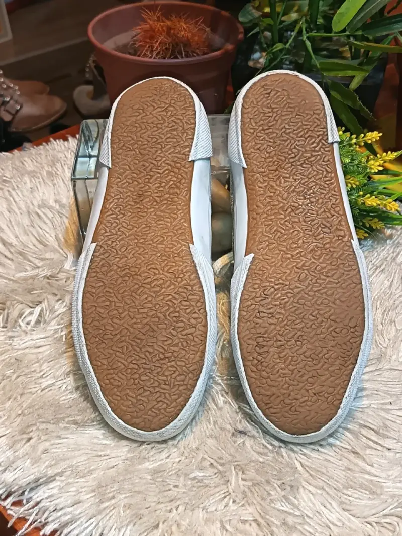 Zapatillas plateadas brillantes para mujer - 6