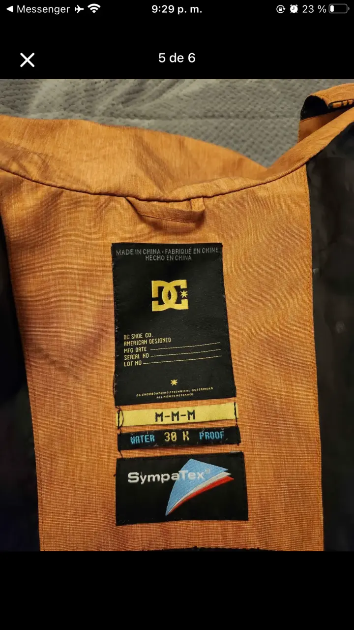 Parka DC 30k SympaTex talla M - 3