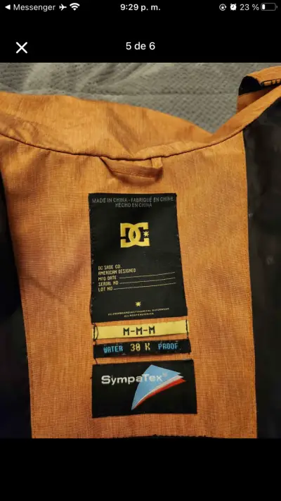 Parka DC 30k SympaTex talla M - miniatura 3