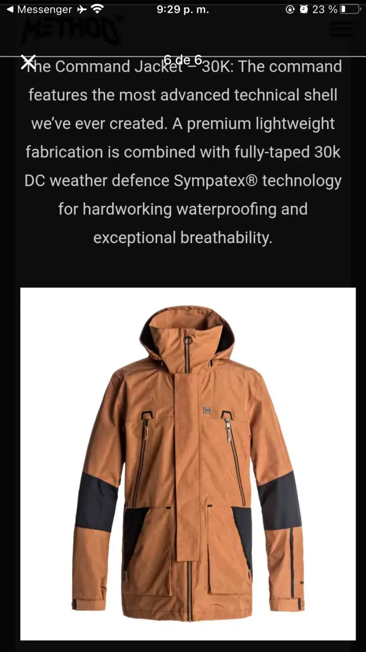 Parka DC 30k SympaTex talla M - 6