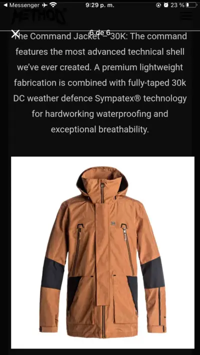 Parka DC 30k SympaTex talla M - miniatura 6