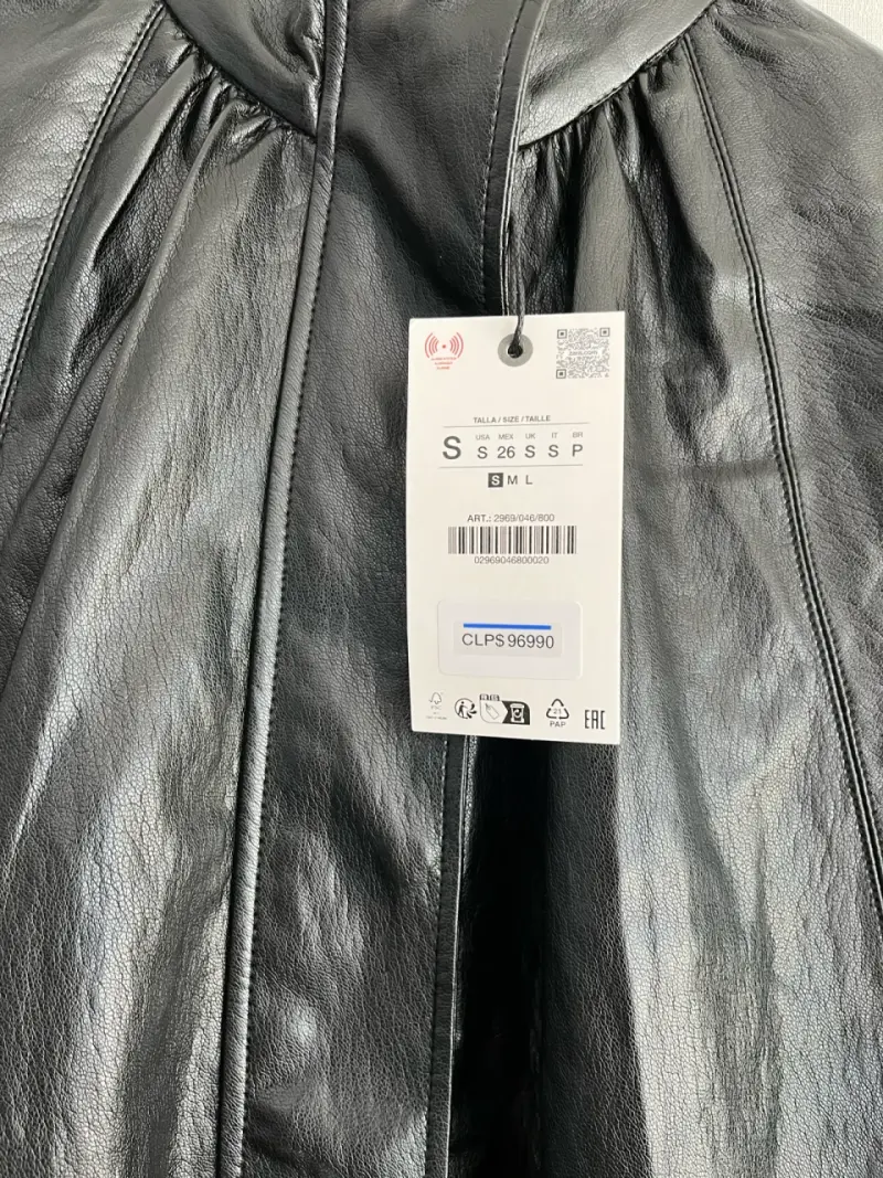 Chaqueta efecto piel Zara - 3