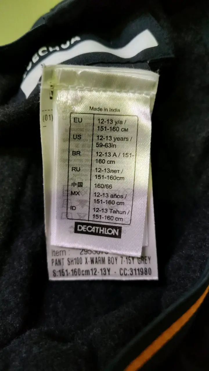 Pantalones térmicos para niño Quechua SH100 - 3