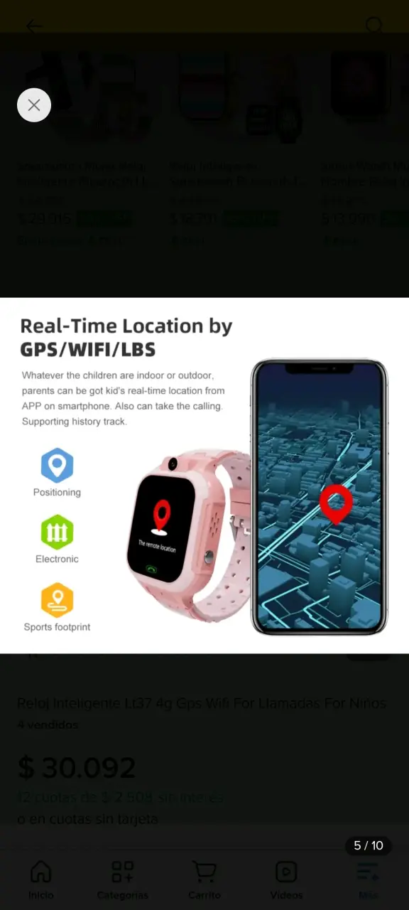 Reloj inteligente para niños con GPS y WiFi - 1