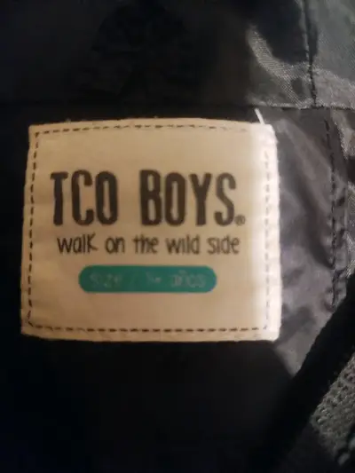 Chaqueta acolchada negra para niños TCO Boys - miniatura 2