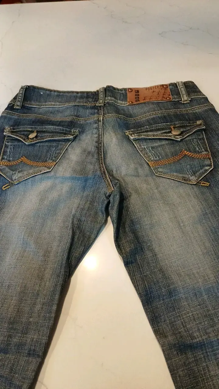 Jeans Foster para mujer azul desgastado - 3
