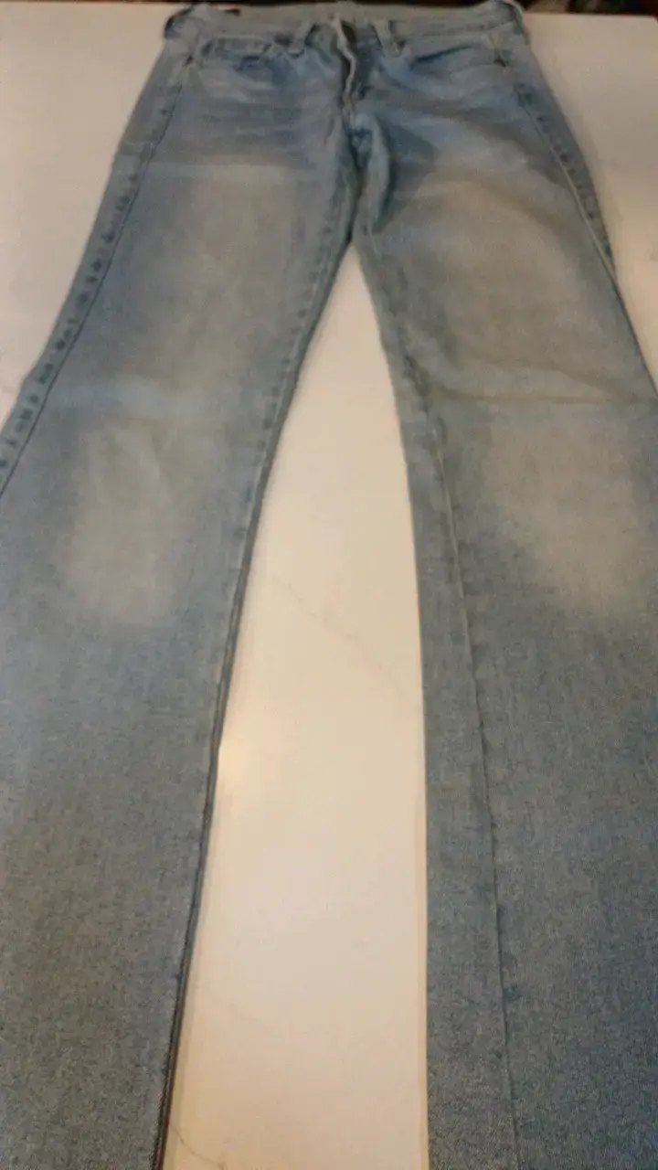 Jeans Lee de mezclilla azul claro para mujer - 2