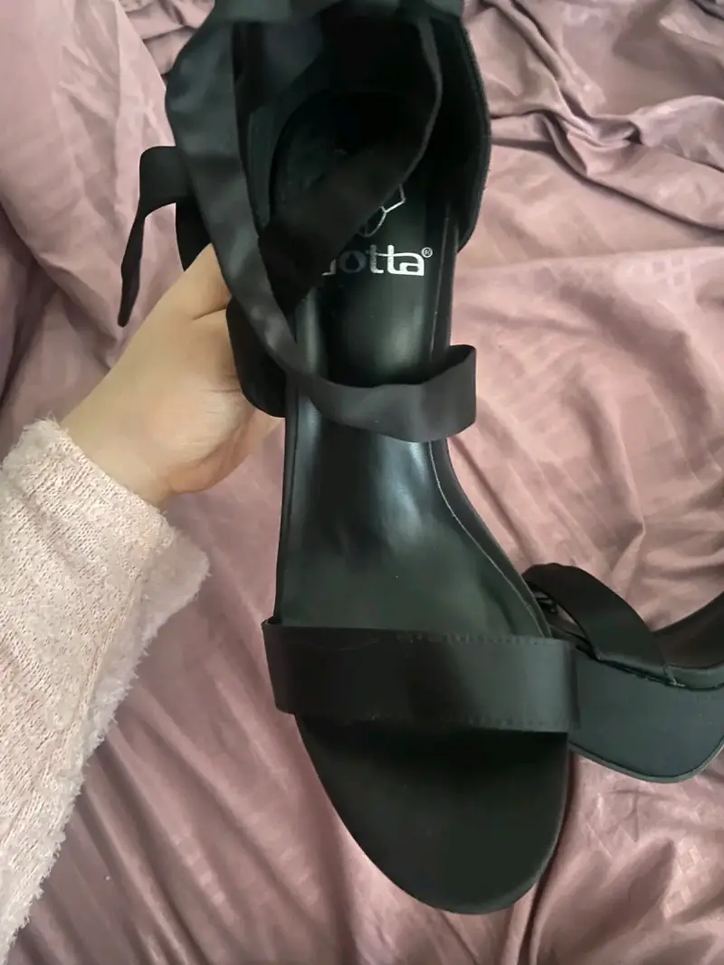 Sandalias de tacón alto negras con cintas Gotta - 2