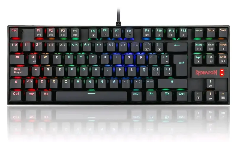 Teclado mecánico Rgb Switches Blue Redragon K552 - 1