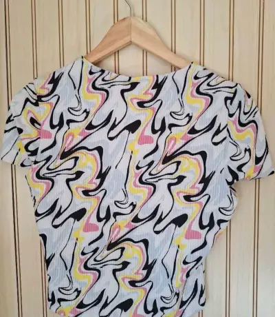 Polera estampada multicolor Sybilla talla M - miniatura 2