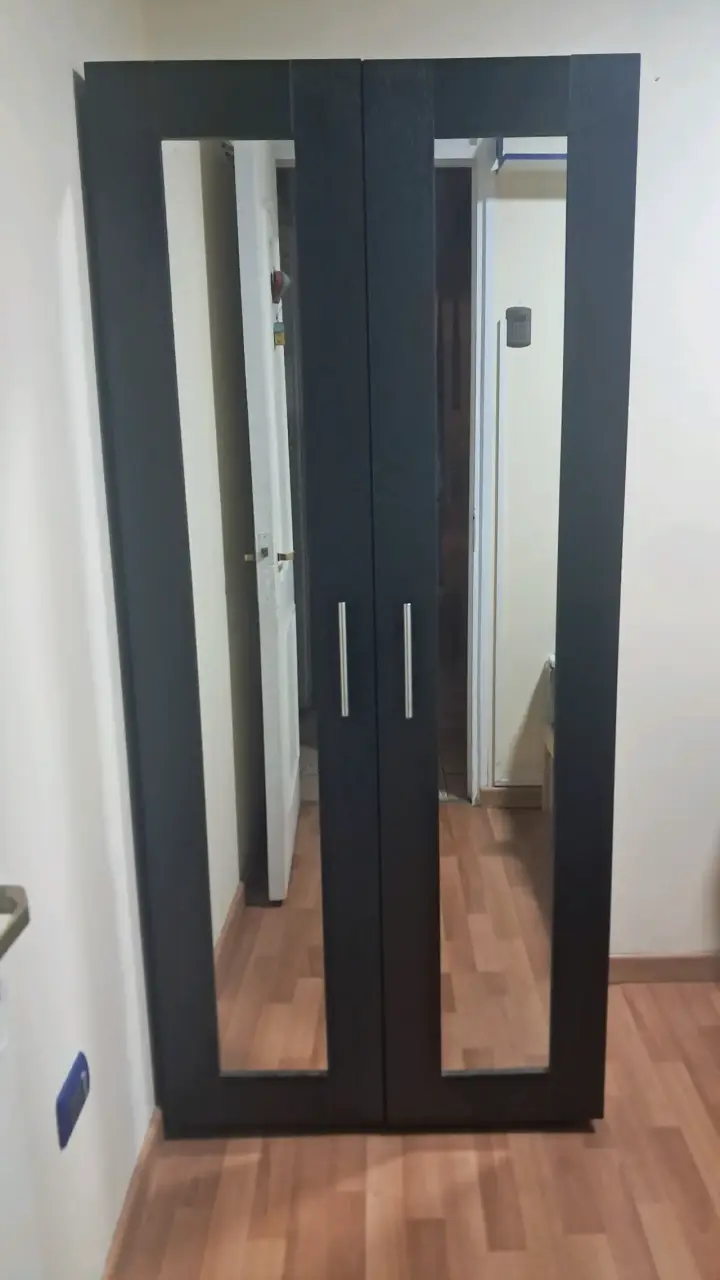 Armario con espejo y puertas dobles. - 1