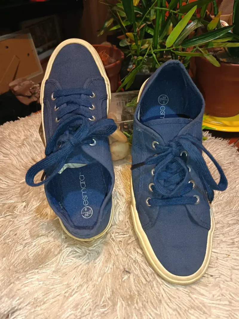 Zapatillas de lona azul Esmara para mujer - 2