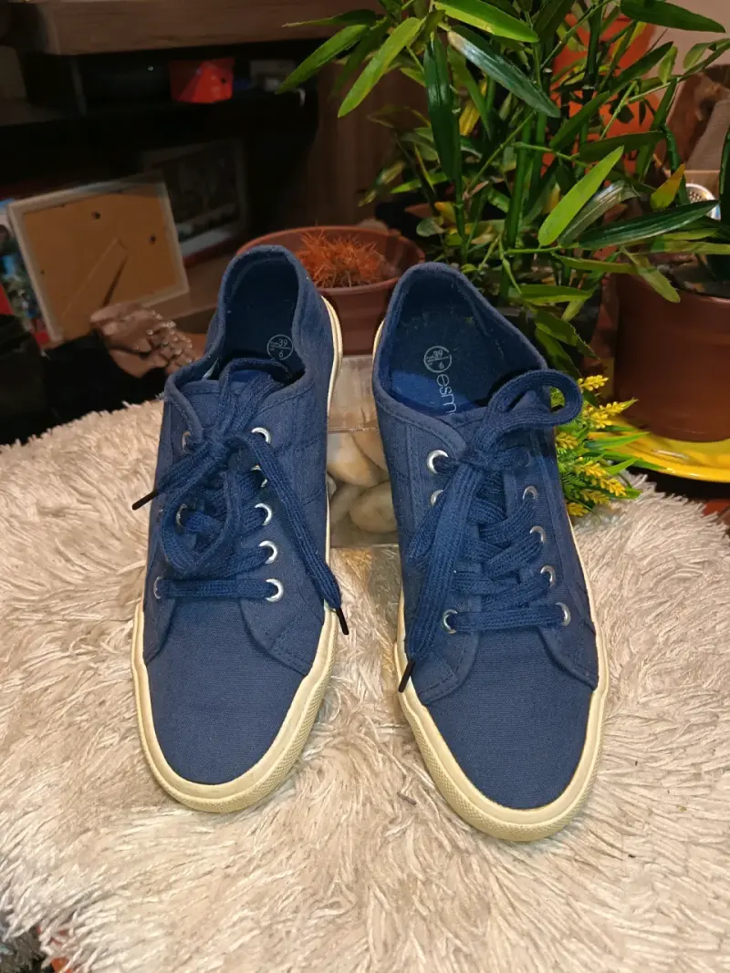 Zapatillas de lona azul Esmara para mujer - 3