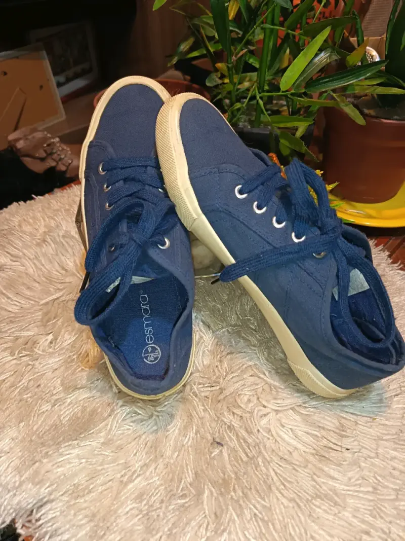 Zapatillas de lona azul Esmara para mujer - 5