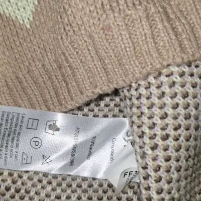 Chaleco sin mangas beige con diseño de rombos Sybilla - miniatura 3