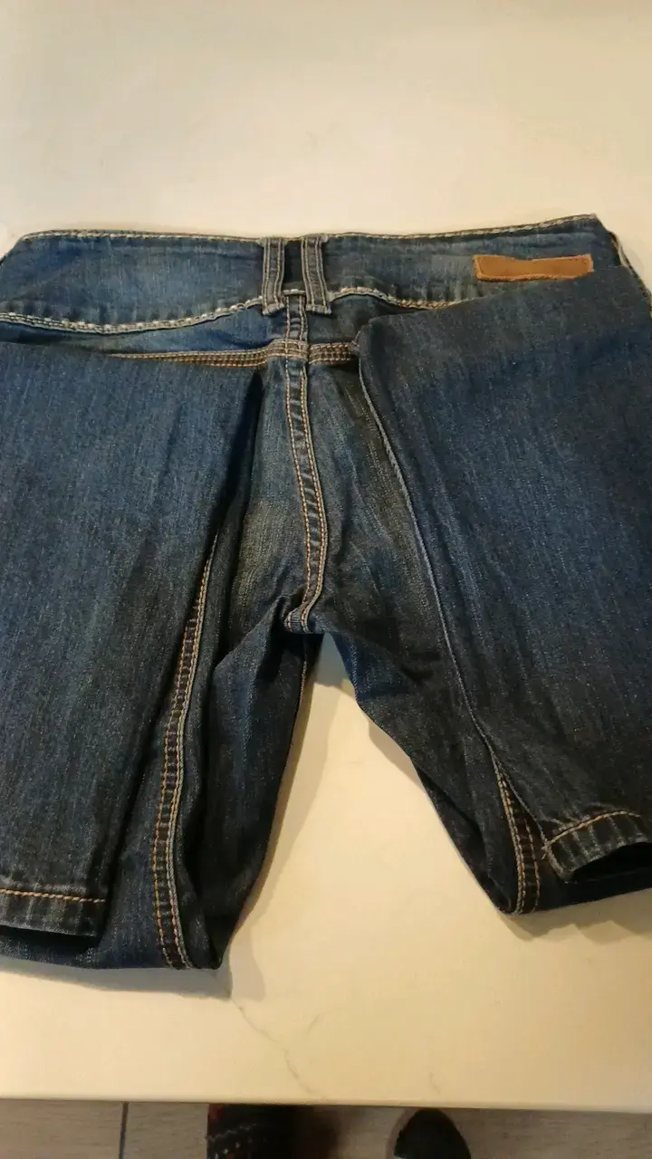 Jeans de mezclilla azul para mujer - 4