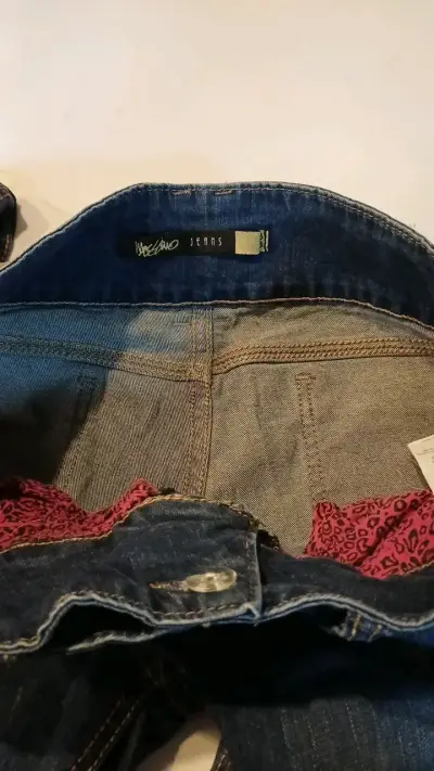 Jeans de mezclilla azul para mujer - miniatura 5
